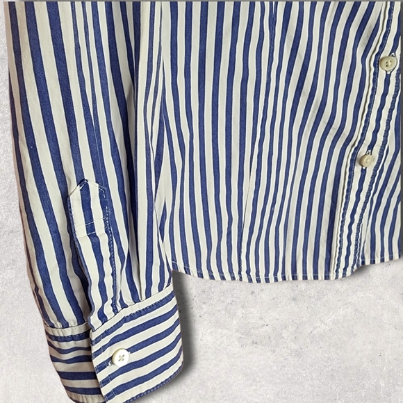 Bean pole blue and white striped oxford shirt - Picture 5 of 5